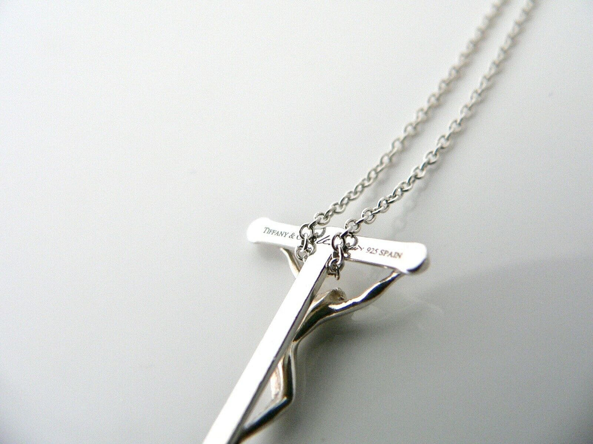 Tiffany & sale Co. Crucifix Sterling Silver Necklace