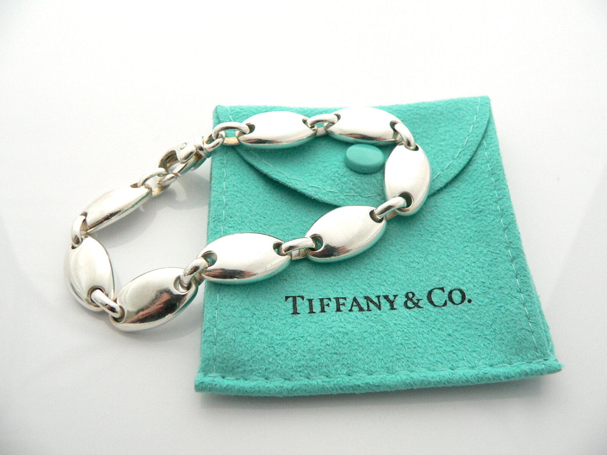 Tiffany & Co Circle Mesh Bracelet Multi Strand Bangle Rare 7.5 inch Silver Gift