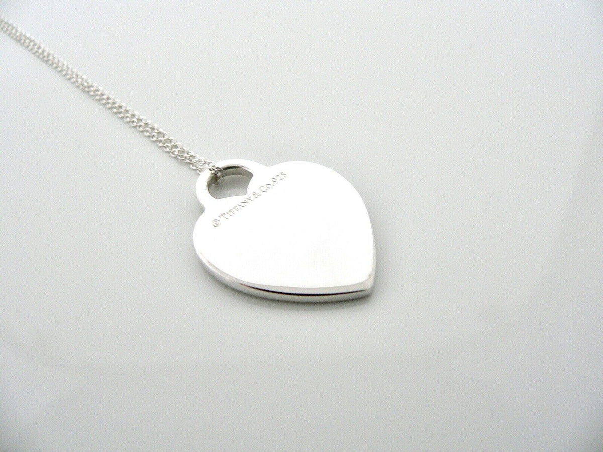 Tiffany & Co cheapest Sterling silver heart tag pendant 925