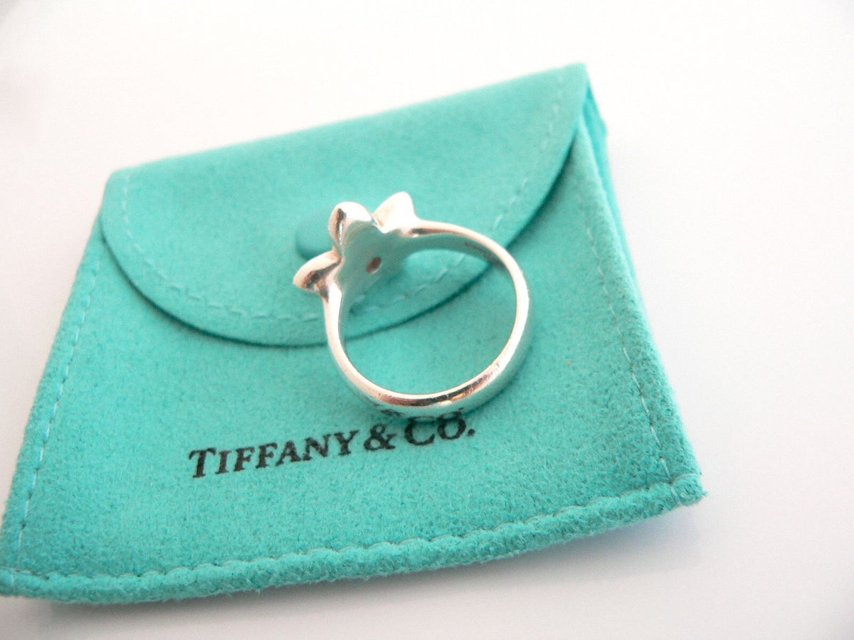 Tiffany & co sterling silver discount nature blue iolite flower ring