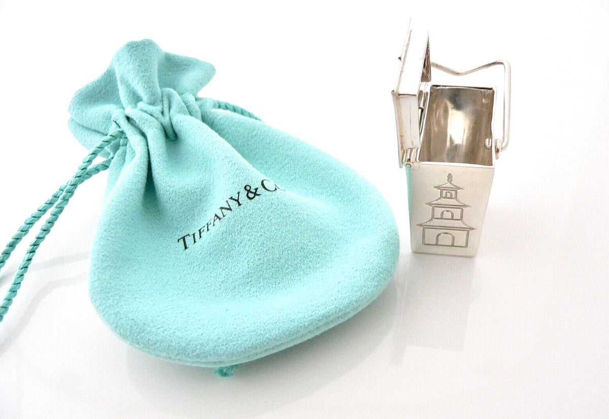 Sold at Auction: TIFFANY & CO STERLING PILL BOX CARRY OUT CARTON