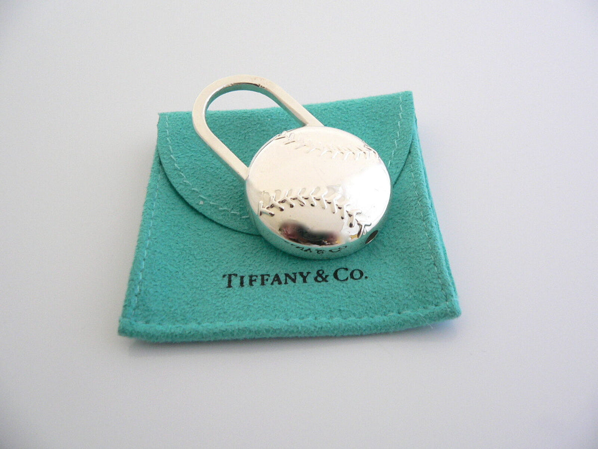 Tiffany & Co Baseball Key Ring Ball Sports Padlock Keychain Coach Gift  Pouch Art