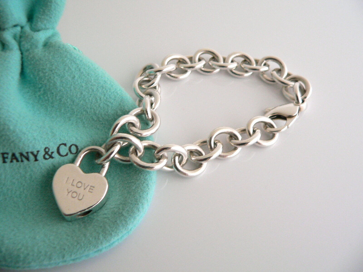 Tiffany Co. I Love You hot Heart Charm