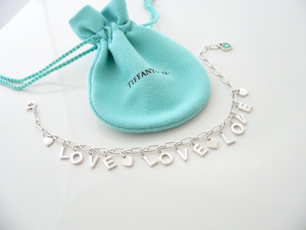 Tiffany & Co. Enamel Sterling Charm Bracelet