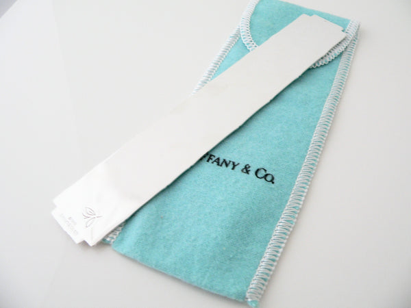 Tiffany & Co Silver Gold Nature LadyBug Bamboo Book Mark Bookmark Gift Pouch