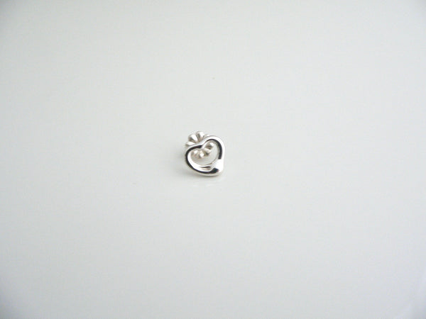 Tiffany & Co Heart SINGLE EARRING Sterling Silver Peretti Open Heart Piercing Parts Replacement