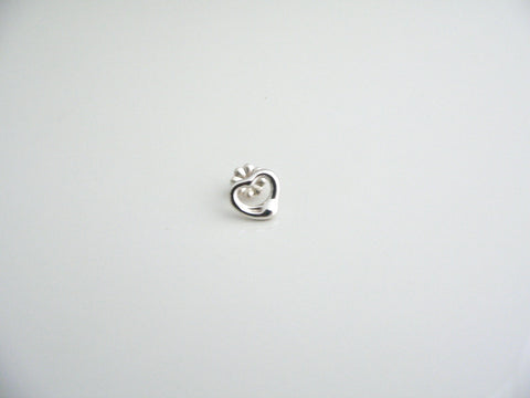 Tiffany & Co Heart SINGLE EARRING Sterling Silver Peretti Open Heart Piercing Parts Replacement