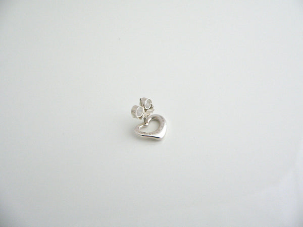 Tiffany & Co Heart SINGLE EARRING Sterling Silver Peretti Open Heart Piercing Parts Replacement