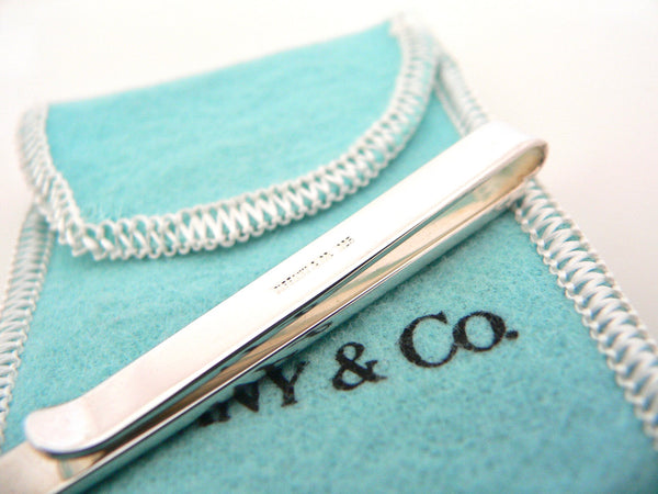 Tiffany & Co Tie Money Clip Silver Nautical Boater Sea Lover Man Jewelry Pouch