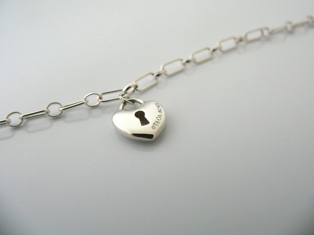 Tiffany Gold Keyhole Heart Lock Pendant