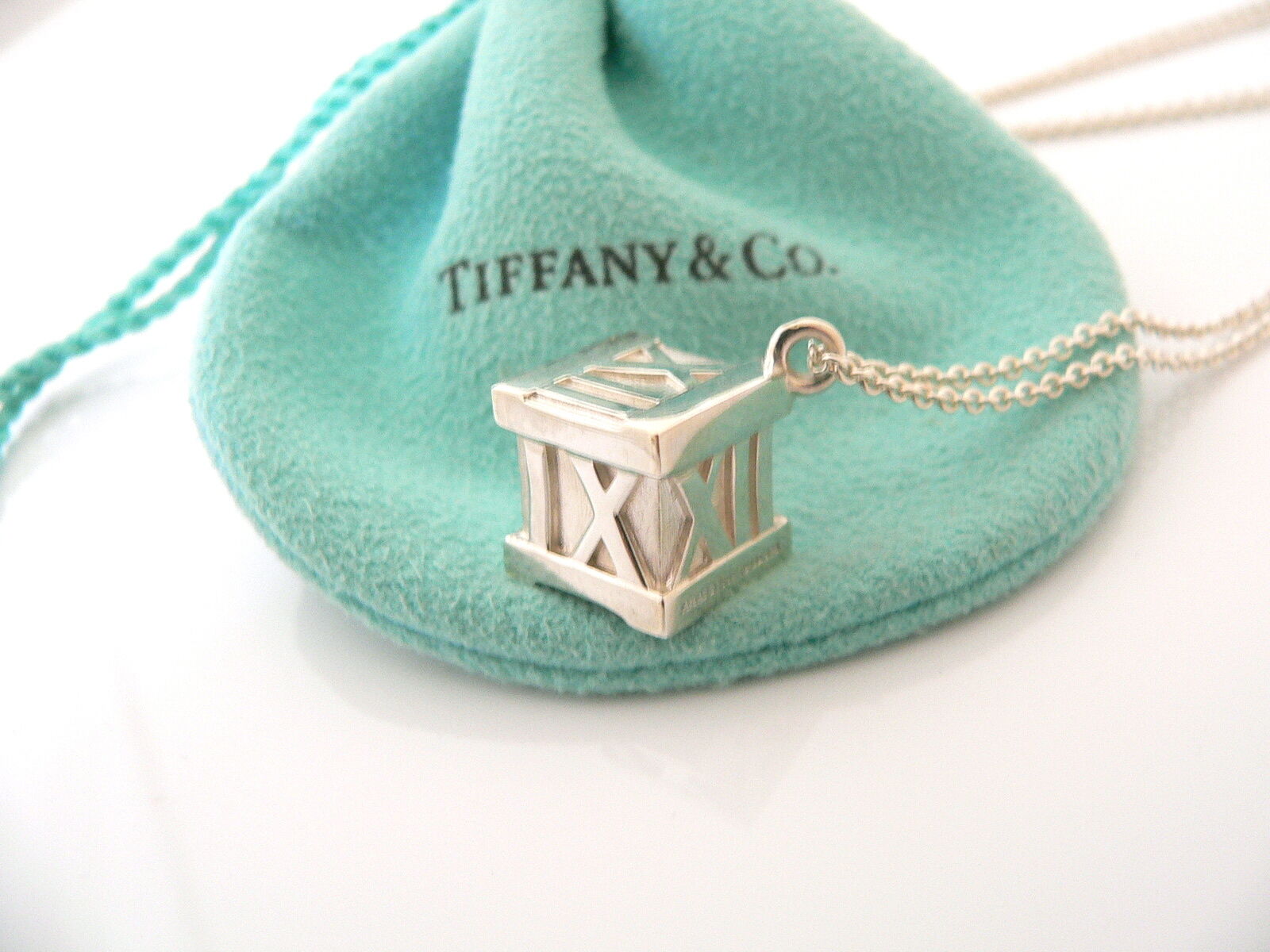 Tiffany & Co. Atlas Cube on sale Necklace