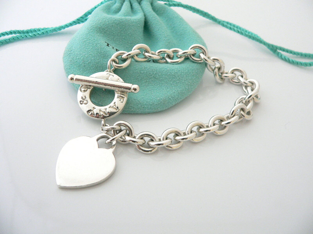 Heart-Charm Toggle Bracelet Love Heart Charm Bracelet Chain