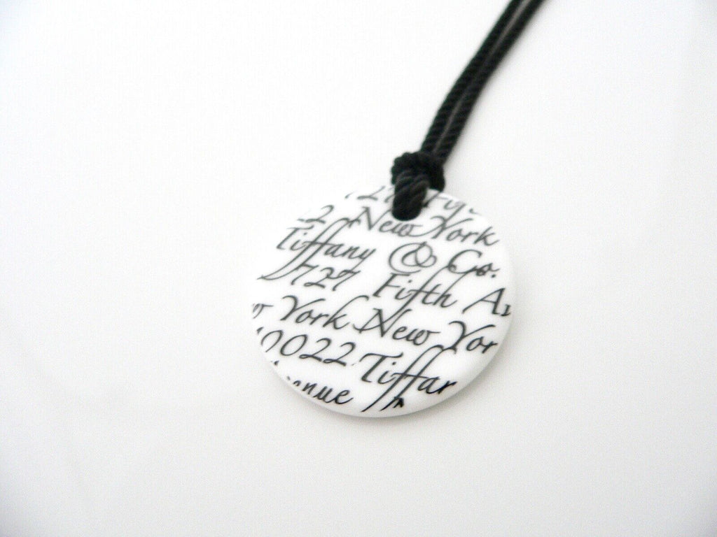 Tiffany love store notes necklace