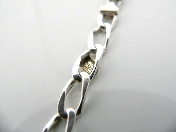 Tiffany & Co Silver 18K Gold Links Bracelet Bangle Chain Gift Love 8 In Longer