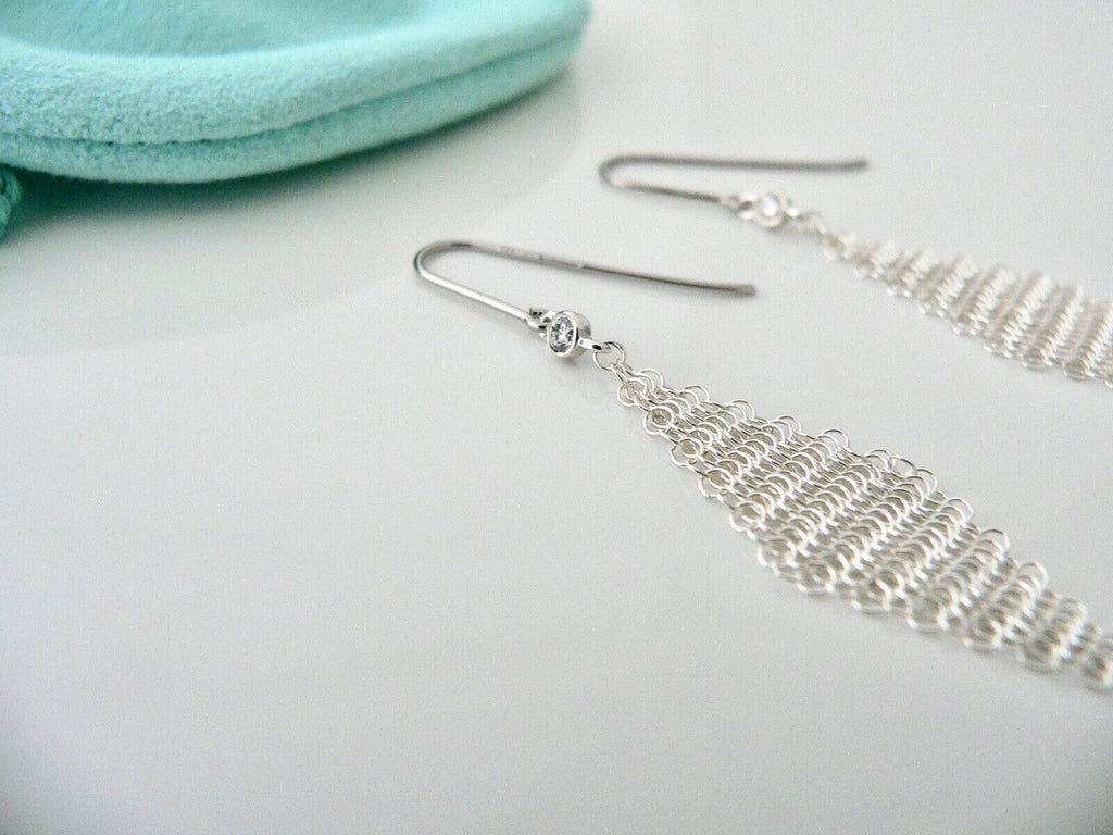 Tiffany and co mesh on sale earrings