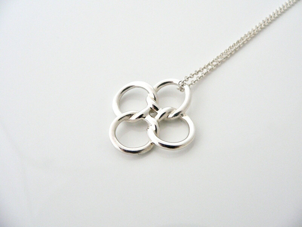 Stainless Steel Double Clover Charm Necklace