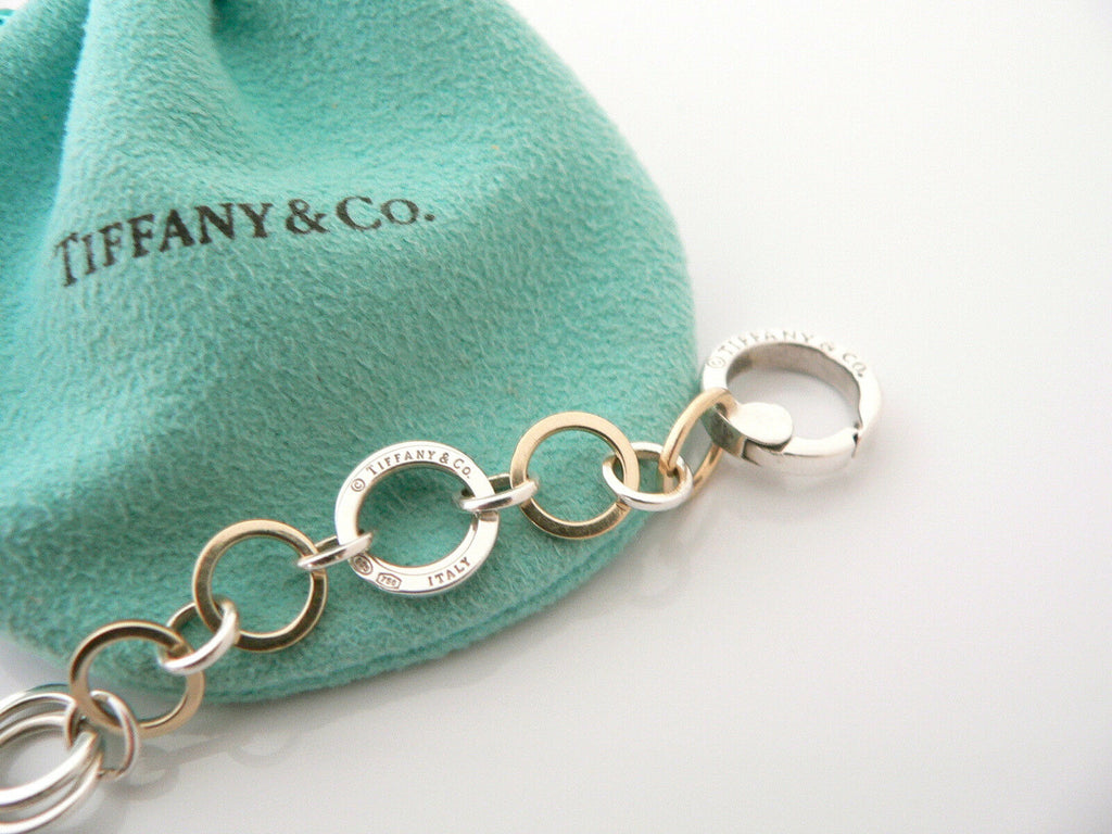 Tiffany & Co Oval Link Charm Bracelet in 18kt Yellow Gold. 36.5 grams – Van  Rijk