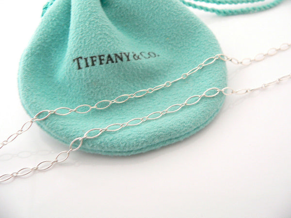 Tiffany & Co Silver Diamond Locks Padlock Necklace Pendant 16 In Chain Gift Love