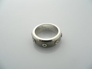 Tiffany & Co Silver Titanium Ring Picasso Turbo Band Sz 6 Gift Love Statement