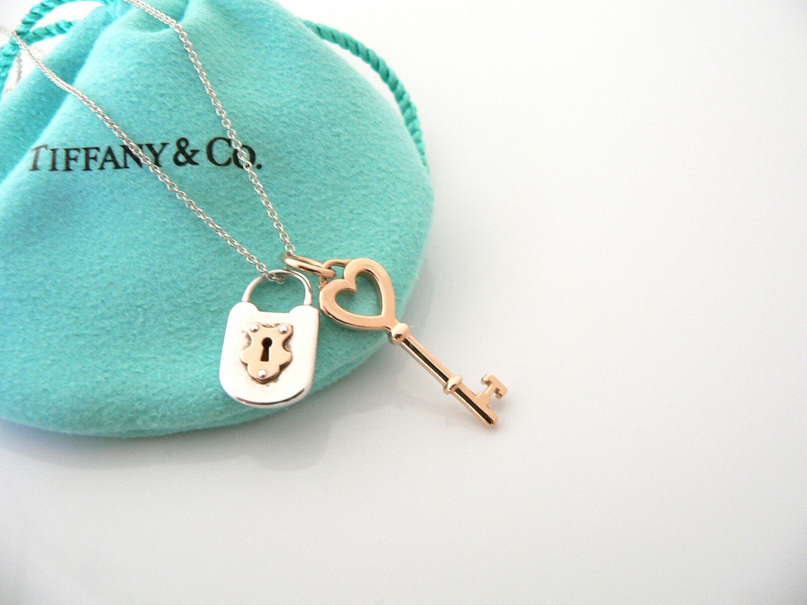 Tiffany - Key Lock Pendant Necklace