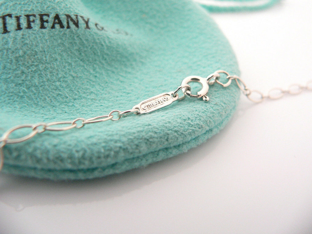 Tiffany & Co Silver Diamond Padlock Necklace Pendant