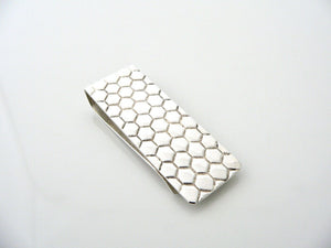 Tiffany & Co Honey Comb Honeycomb Money Clip Classic Cool Silver Love Man Gift