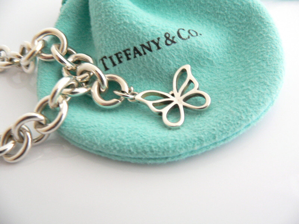 Tiffany & Co Silver Clasp Link Bracelet Charm Bangle Chain Gift Pouch Love  | Tiffany and co bracelet, Tiffany and co jewelry, Charm bangle
