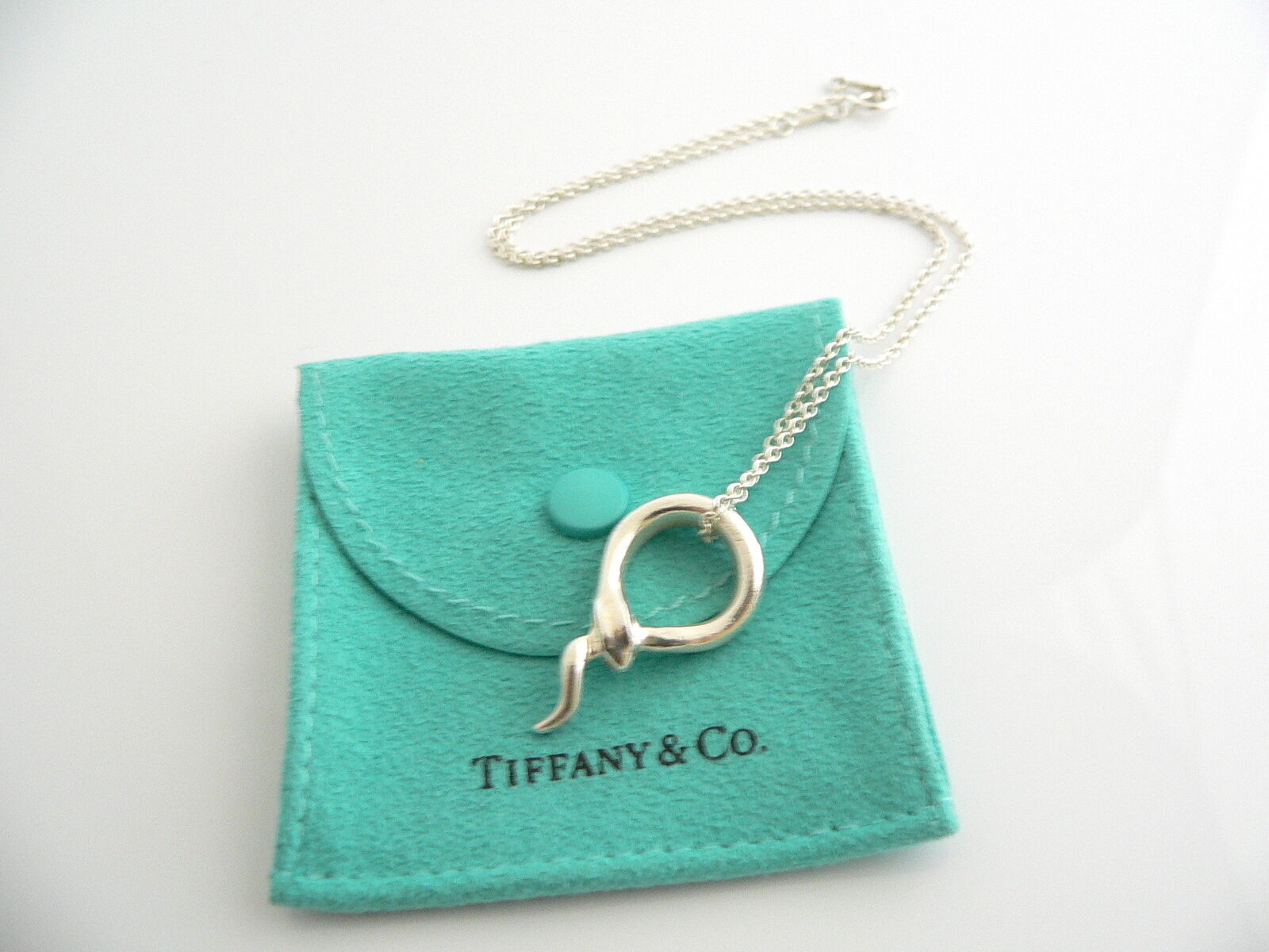 Rare Tiffany Co Open Star purchases 925 snake necklace